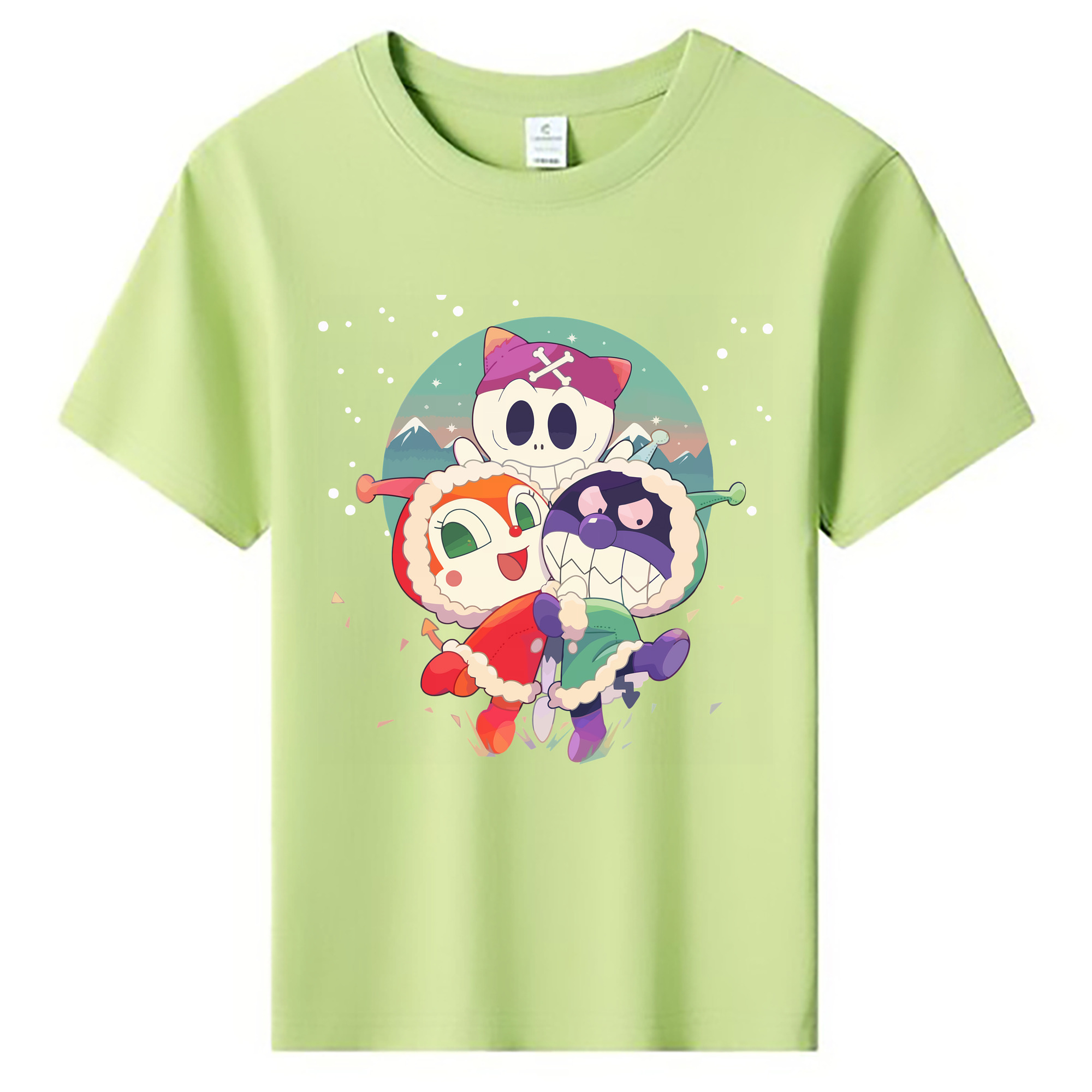 （画像用） アンパンマン Anpanman 綿100％キッズTシャツ（フロントプリント）
